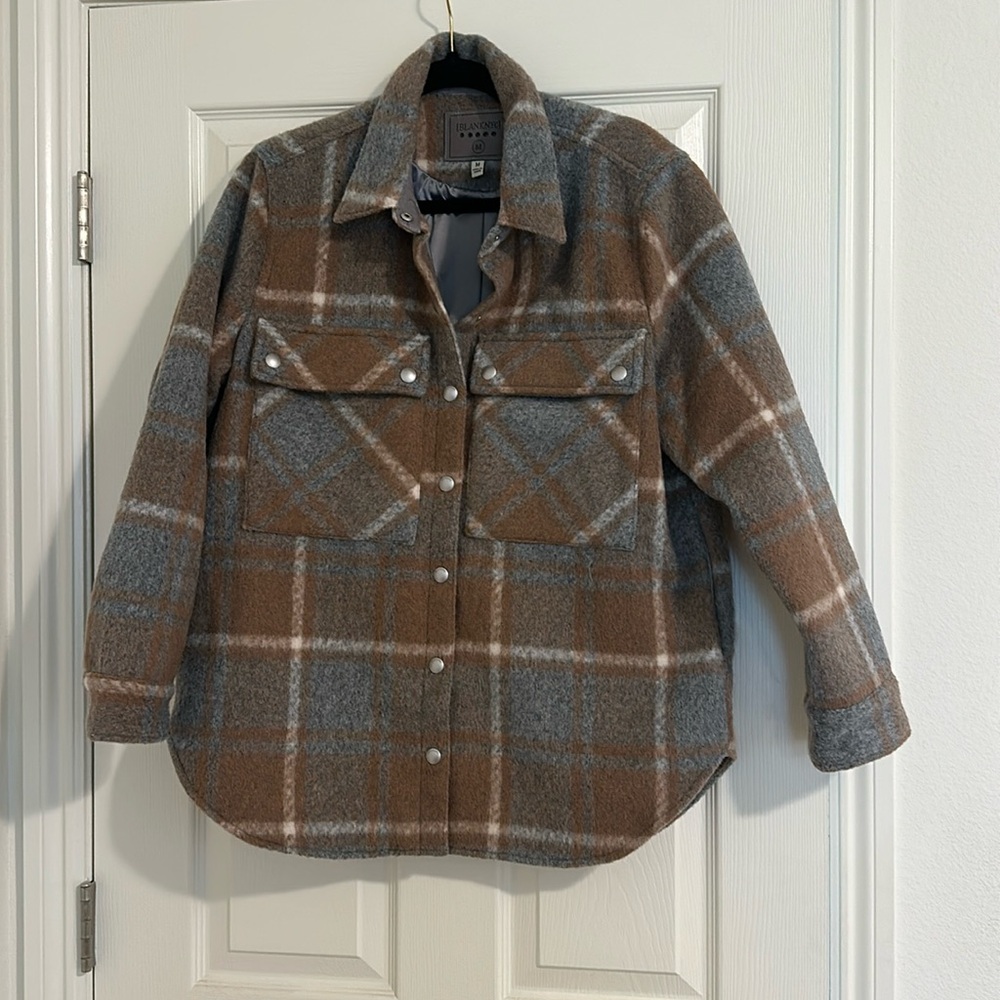 Multicolor wool/poly jacket